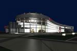 Группа MODUL выполнила проект архитектурного освещения автосалона Toyota в Уфе.