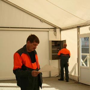 Компания «Модуль-Электро» продолжает работы на Петровском стадионе
